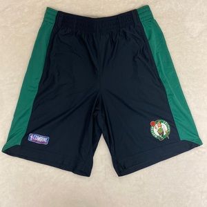 Boston Celtics Under Armour NBA Combine loose basketball shorts, size XL
